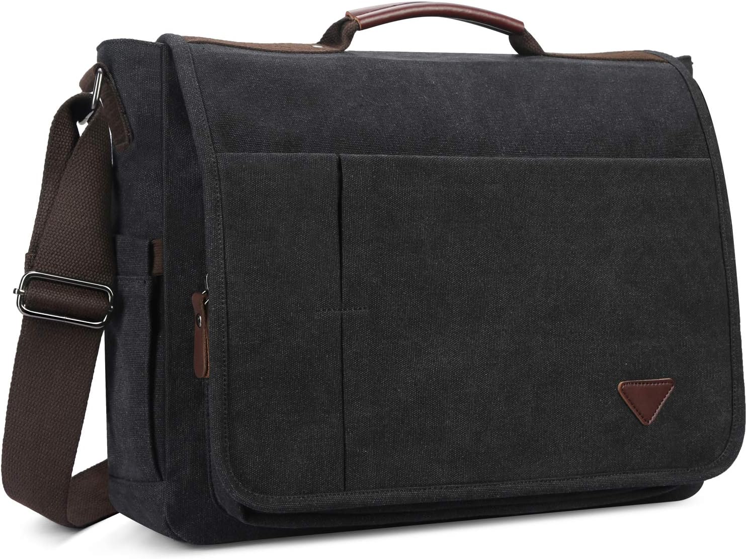 Laptop Bag,Messenger Bag,Canvas Computer Bag Businss Shoulder Bag for Travel