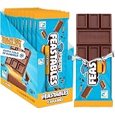 MrBeast Feastables Caramel Chocolate Bar, King Size, 10 Ct, Fairtrade Cocoa | Candy bars, Ships cold, Better ingredients, No additives, Sharable, Snacks, Desserts, Gifts, Halloween