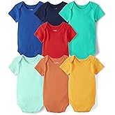 The Children's Place unisex-baby And Newborn Short Sleeve Bodysuits, Multipacks