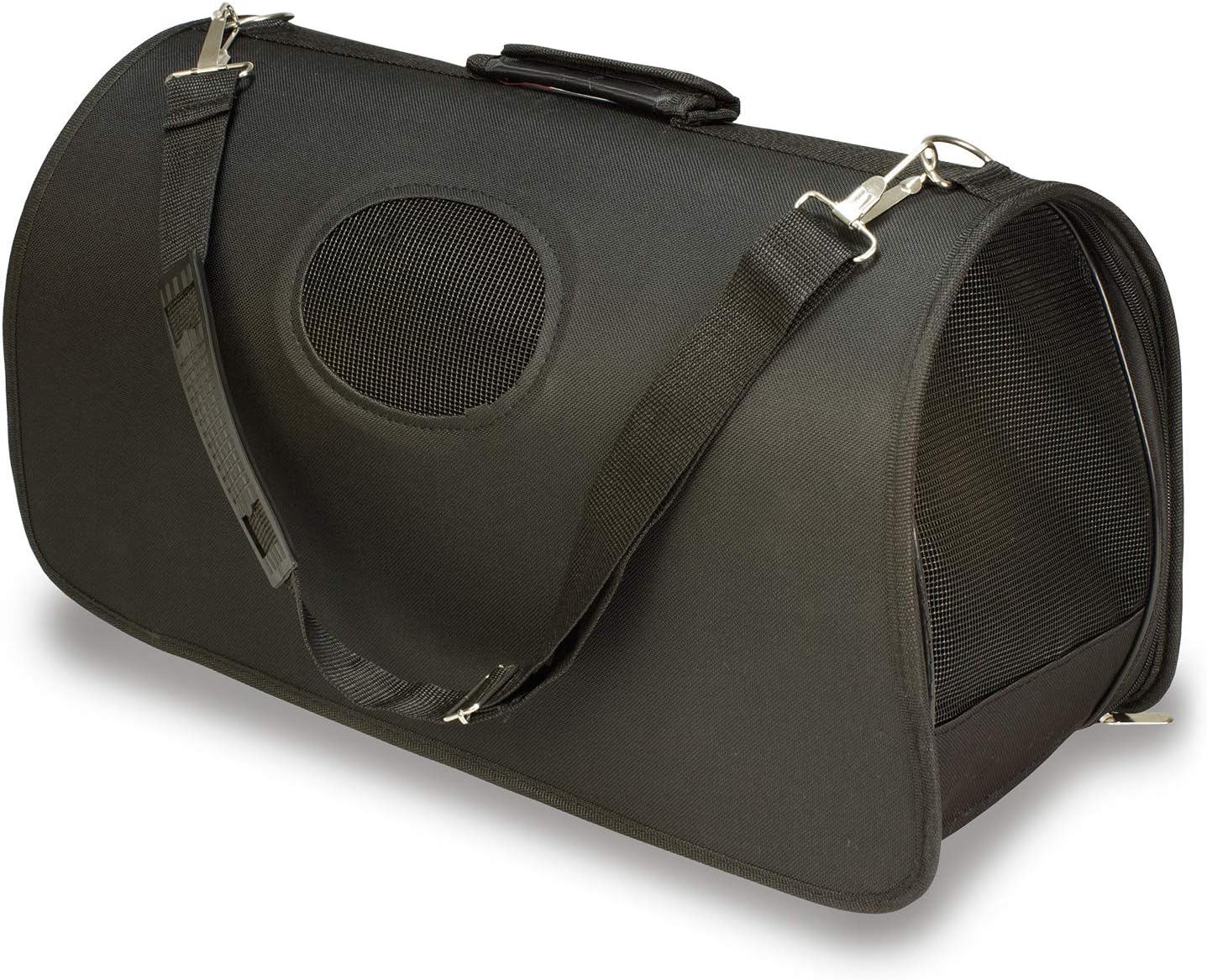 Arquivet Black Carrier Bag for Small and Medium Pets, L: 52 x 28 x 29 cm, Adult Dogs, Puppies, Cats and Others