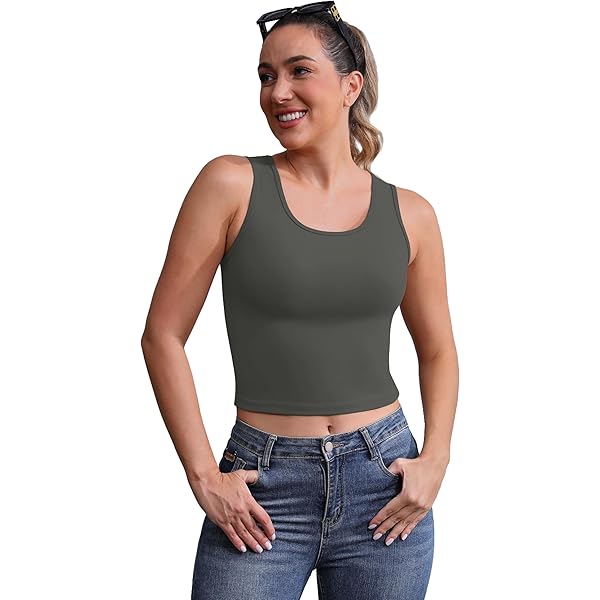 Amazon.com: SUUKSESS Women Built in Bra Open Back Boat Neck