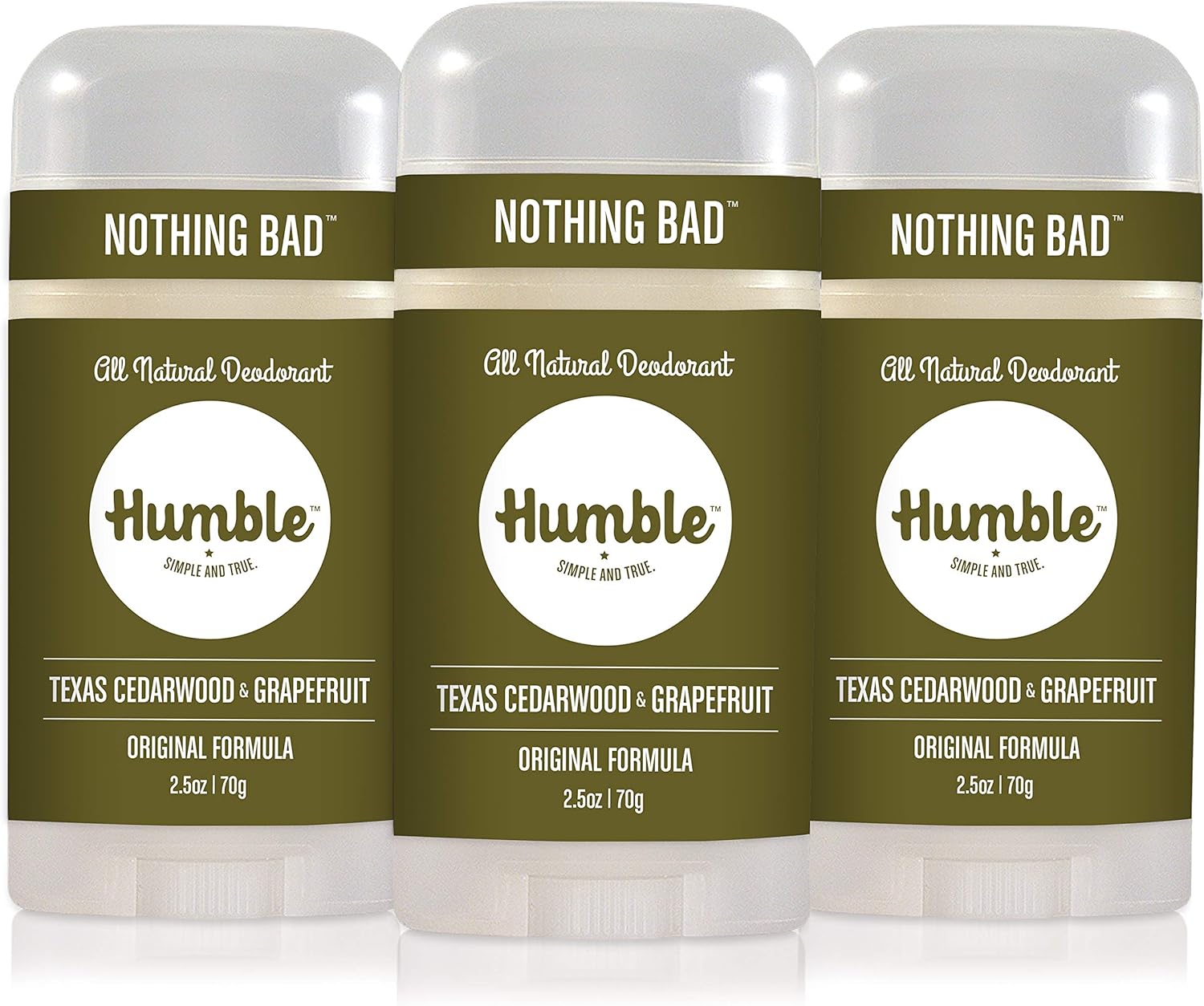 Humble All Natural Deodorant, Aluminum and Paraben Free, Cruelty Free