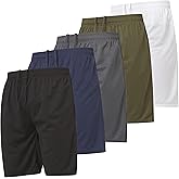 Ultra Performance 5 Pack Mens Shorts, Athletic Gym Shorts Workout Basketball Shorts for Men, SM - 5X