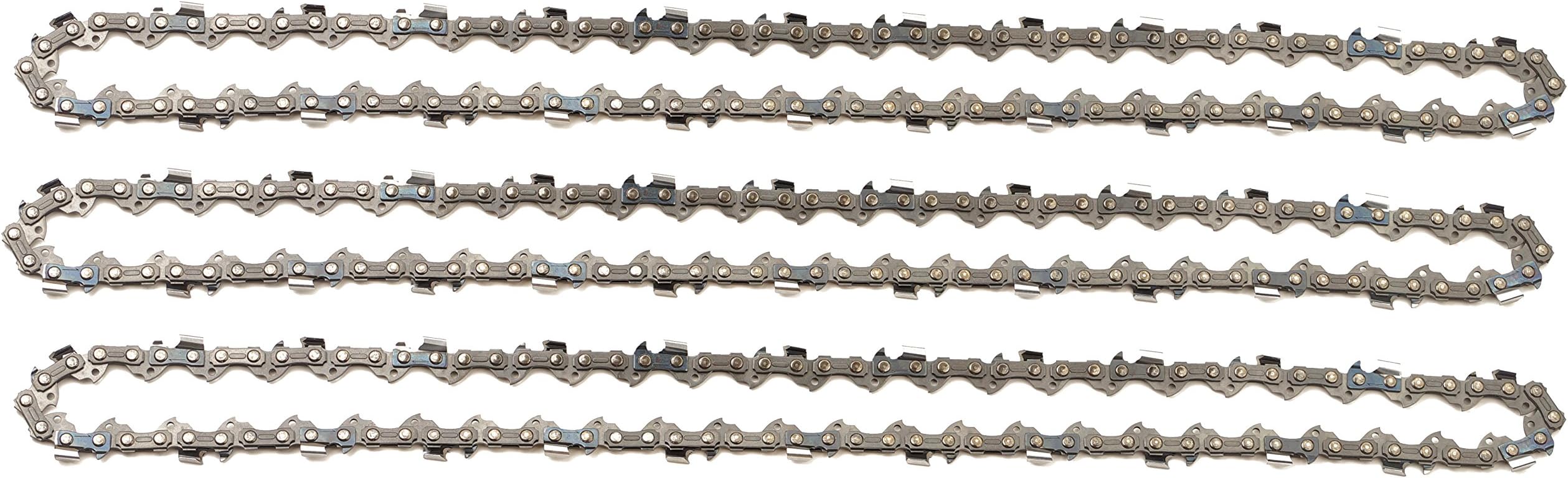 '3 Tallox Full Chisel Saw Chain 3/8 1.3 mm 52 TG 35 cm Blade Compatible With Oregon Bosch Dollmar Hitachi Echo/Einhell/Makita Husqvarna and other