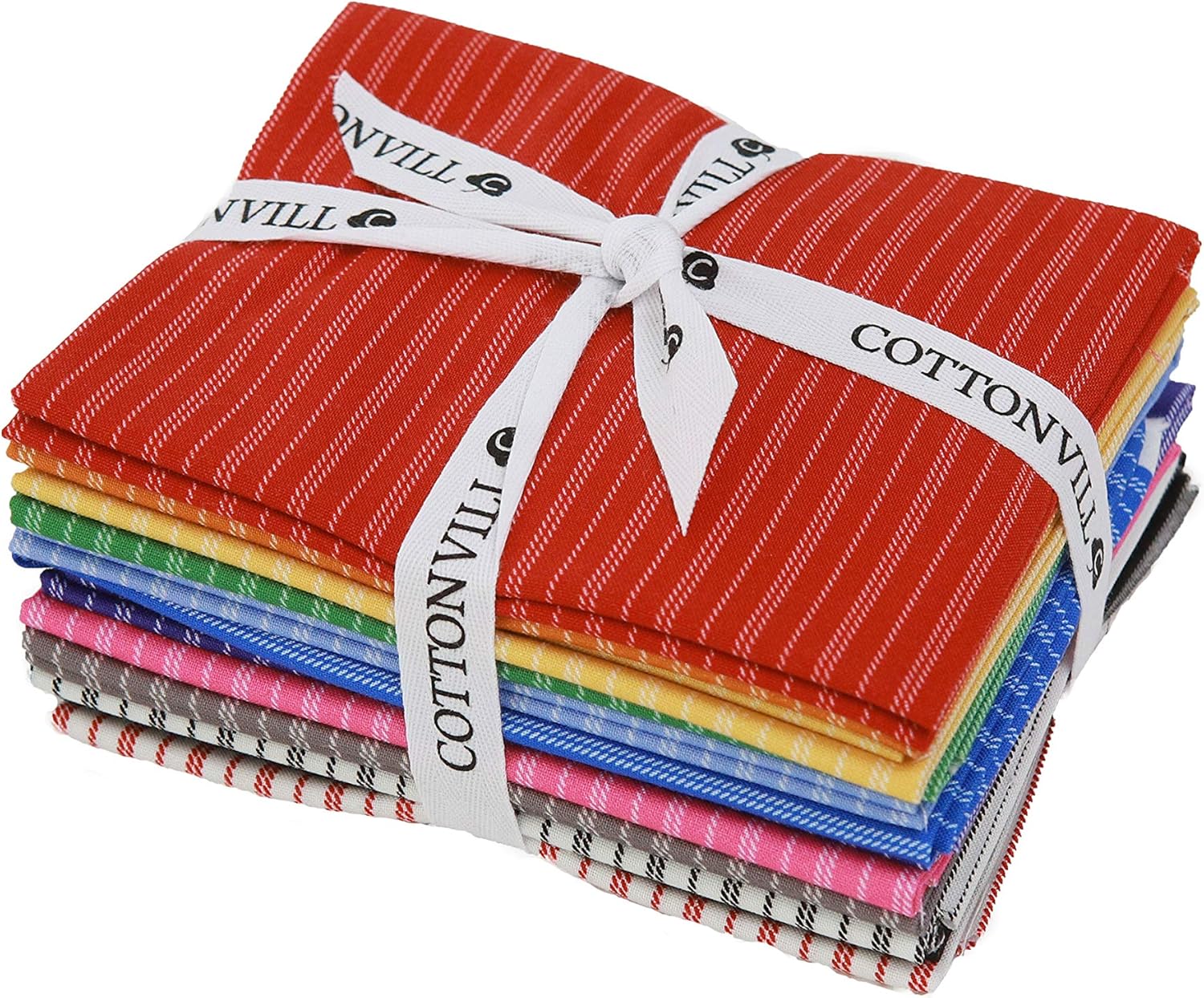 COTTONVILL EMANON Stripe Lazy Gingham 20COUNT Cotton Print Fabric (Quarter, A-Stripe)