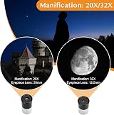 Aomekie Kids Telescope 40mm 400mm Refractor with Finder Scope Tripod view 5