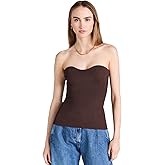 Pixie Market Women's Brown Cass Bustier Knit Top
