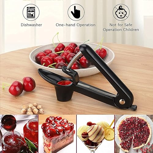 2 Pezzi Ciliegia Pitter, Cherry Stoner Pitter De-pitting Assistant - Foto 2
