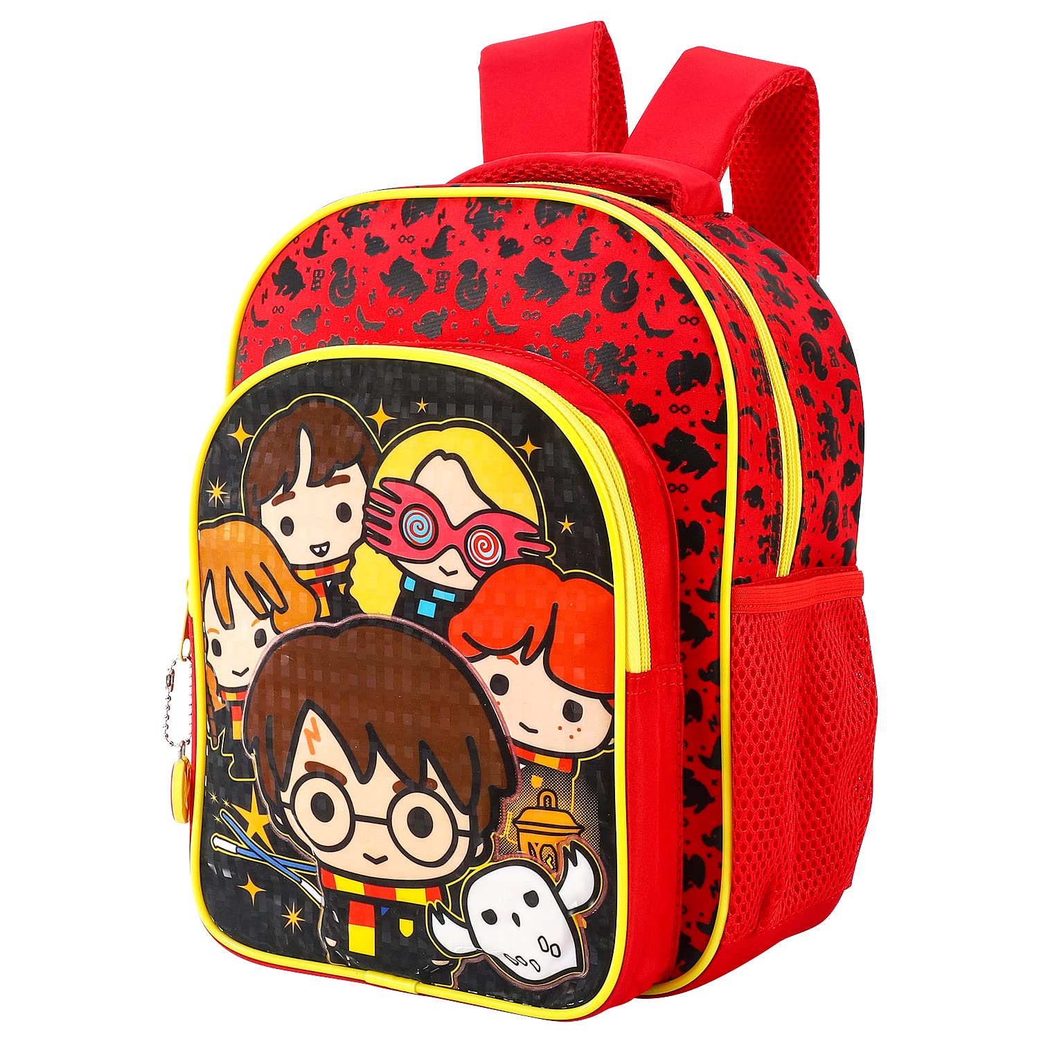Harry Potter Kids Childrens Premium Backpack School Rucksack Travel Bag Boys Girls with side mesh pockets and front zipped pocket Multicoloured