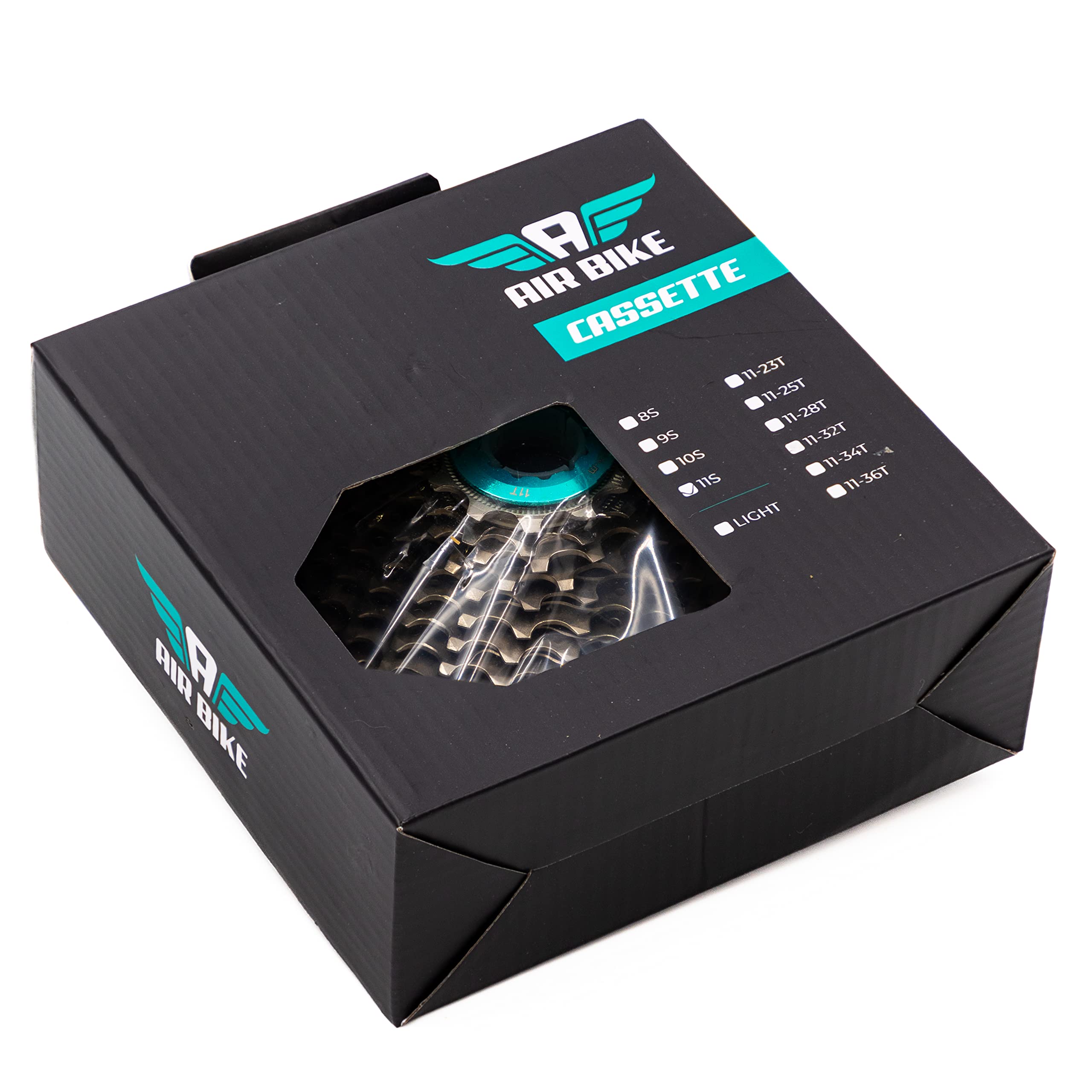 Air Bike 11 Speed Cassette 11-30T, Cassette Fit for Mountain Bike, Suitable for MTB, Road Bicycles, Mountain Bikes, BMX, Cassette Road Freewheel Compatible with Shimano SRAM, Ultralight