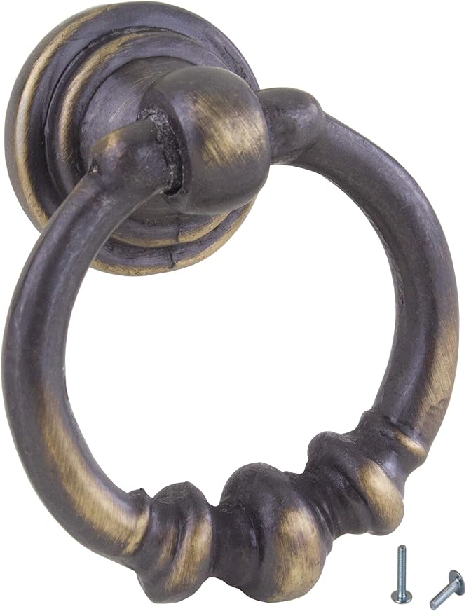 Schrankgriff Hängegriff aus Antik Metall Glanzgold youngschwinnDESIGN