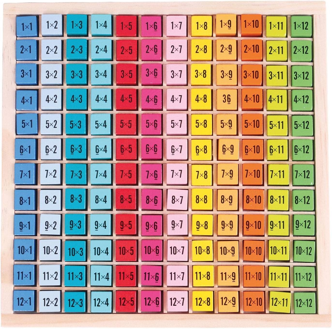 Lelin Wooden Toy 144 Colourful Board 