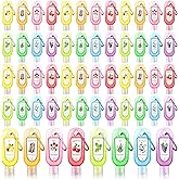 Sacubee 48 Pack Mini Hand Sanitizers Keychain Bulk 1oz Travel Size Hand Sanitizers Gel Gift Bulk Portable Fruit Flower Scented Party Supplies for Nurse Guest Coworker Family Staff Gifts