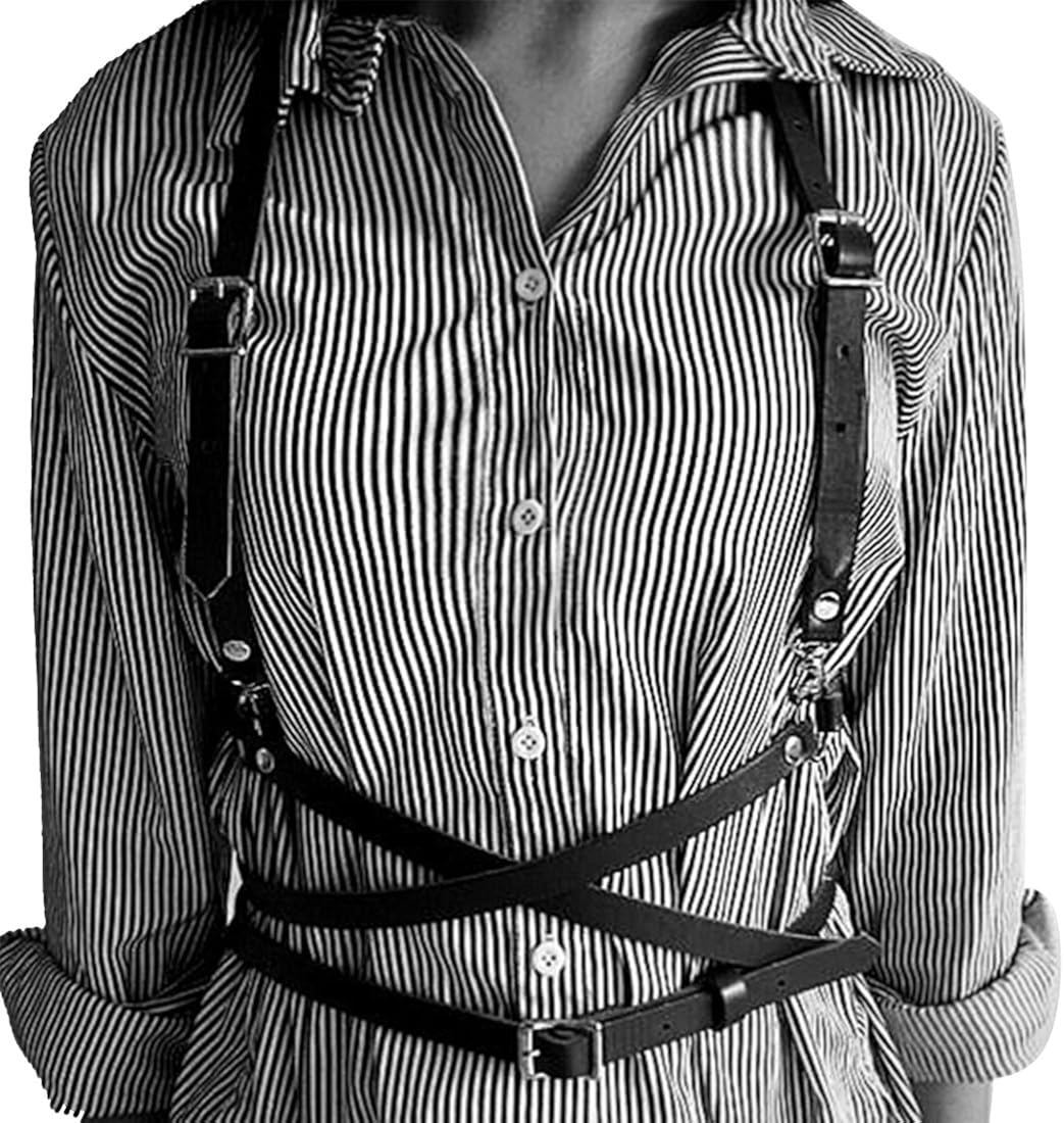 Personalized Waist Suspenders Belt Black at Amazon Women’s Clothing store