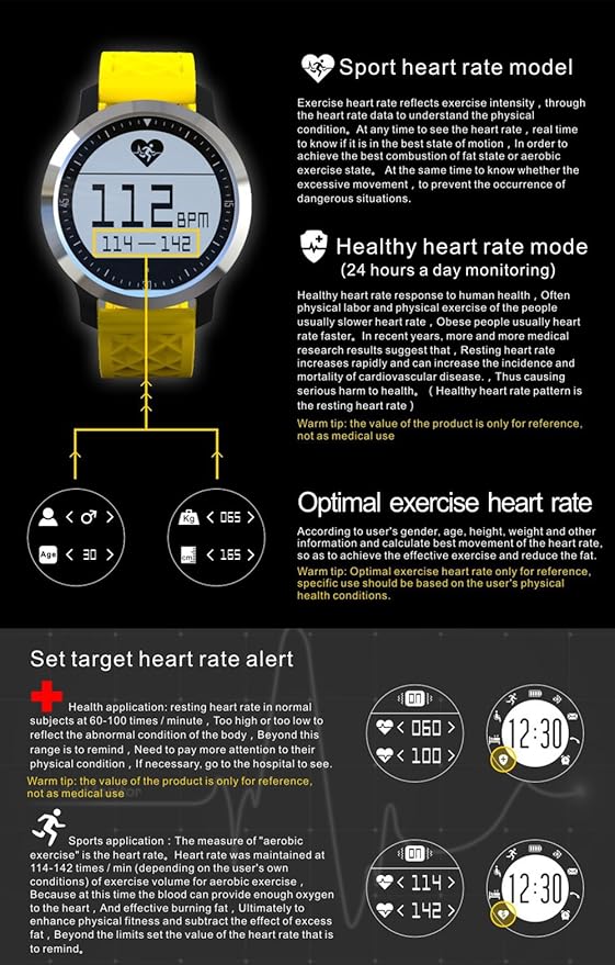 Makibes F69 IP68 impermeable Smartwatch Reloj de pulsera ...