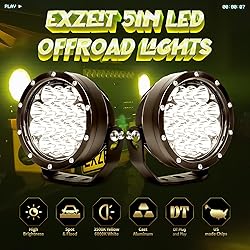 EXZEIT 160W 5 Inch Driving Lights,11200 Lumens Fog