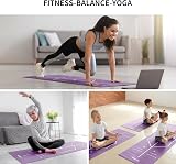 PROIRON Yoga Mat Alignment System Non Slip Large 173 x 61 x 0.4 cm Purple view 7
