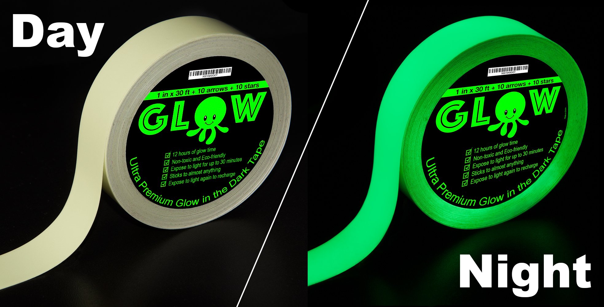 Best Glow in the Dark Tape for Safety, Stairs, Light Switches, Stage