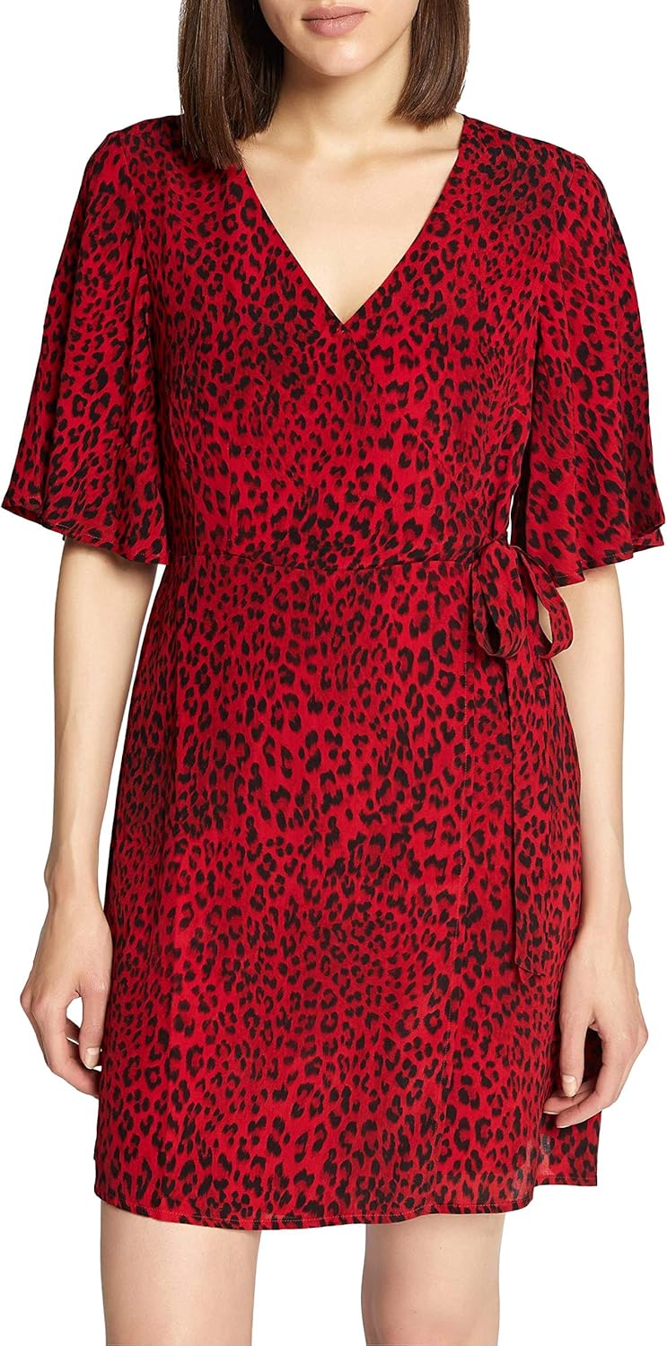red leopard dress