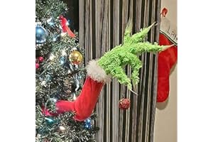 NIGHT-GRING Christmas Elf Body Furry Green Head/Arm/Legs for Christmas Tree Decorations, Christmas Tree Topper, Christmas Ornaments, Christmas Tree Ornaments for Christmas Party (Elf Arm)