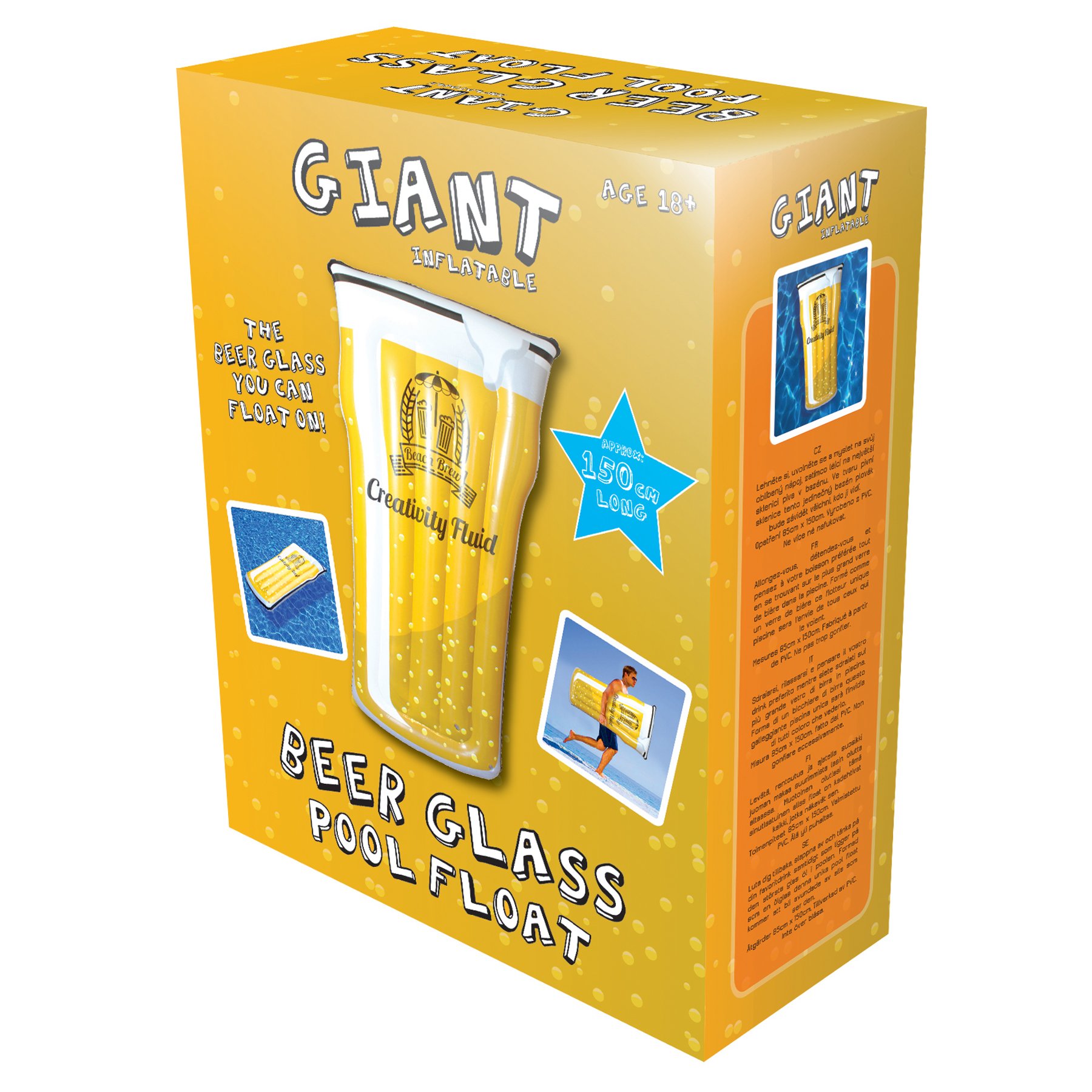 Pint Glass Design Swimming Pool Float Adult Novelty