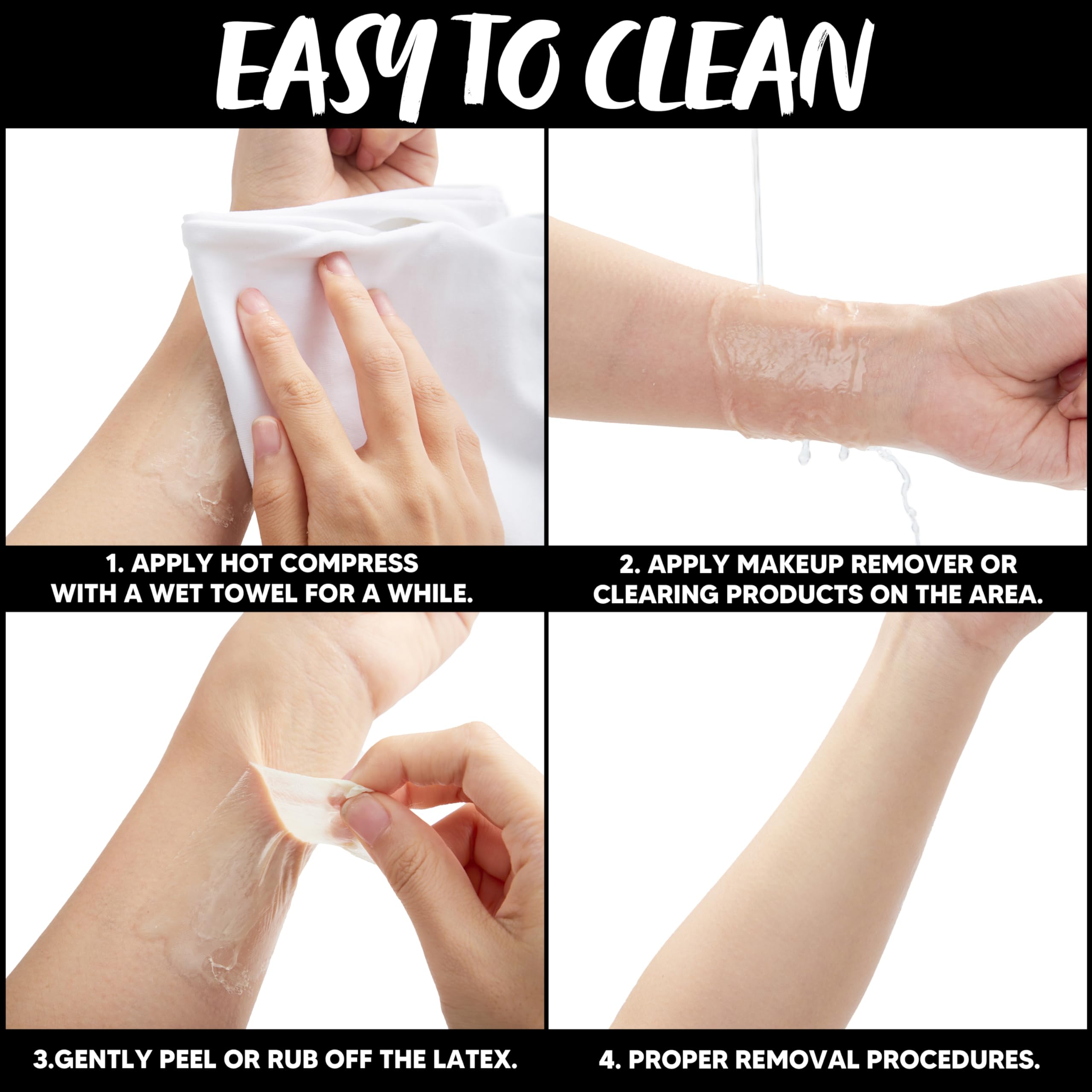 Spooktacular Creations 4.5 Oz Halloween White Liquid Latex for Adult, SFX Special Effects Makeup for Scar Cut Wound Peeling Skin Wrinkles Stipples Burns Blisters