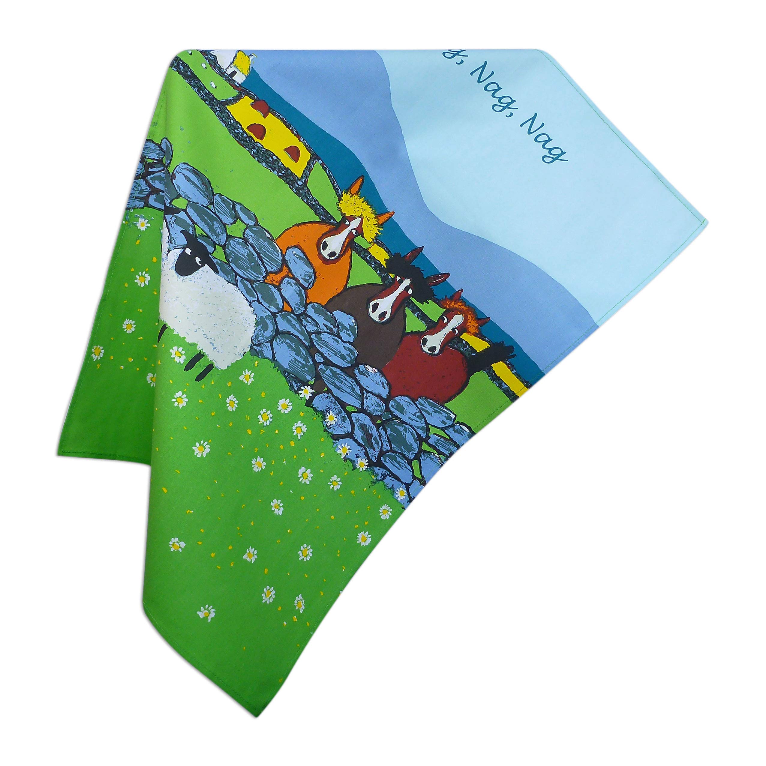 Leslie Gerry Nag Nag Nag Cotton Tea Towel by Thomas Joseph