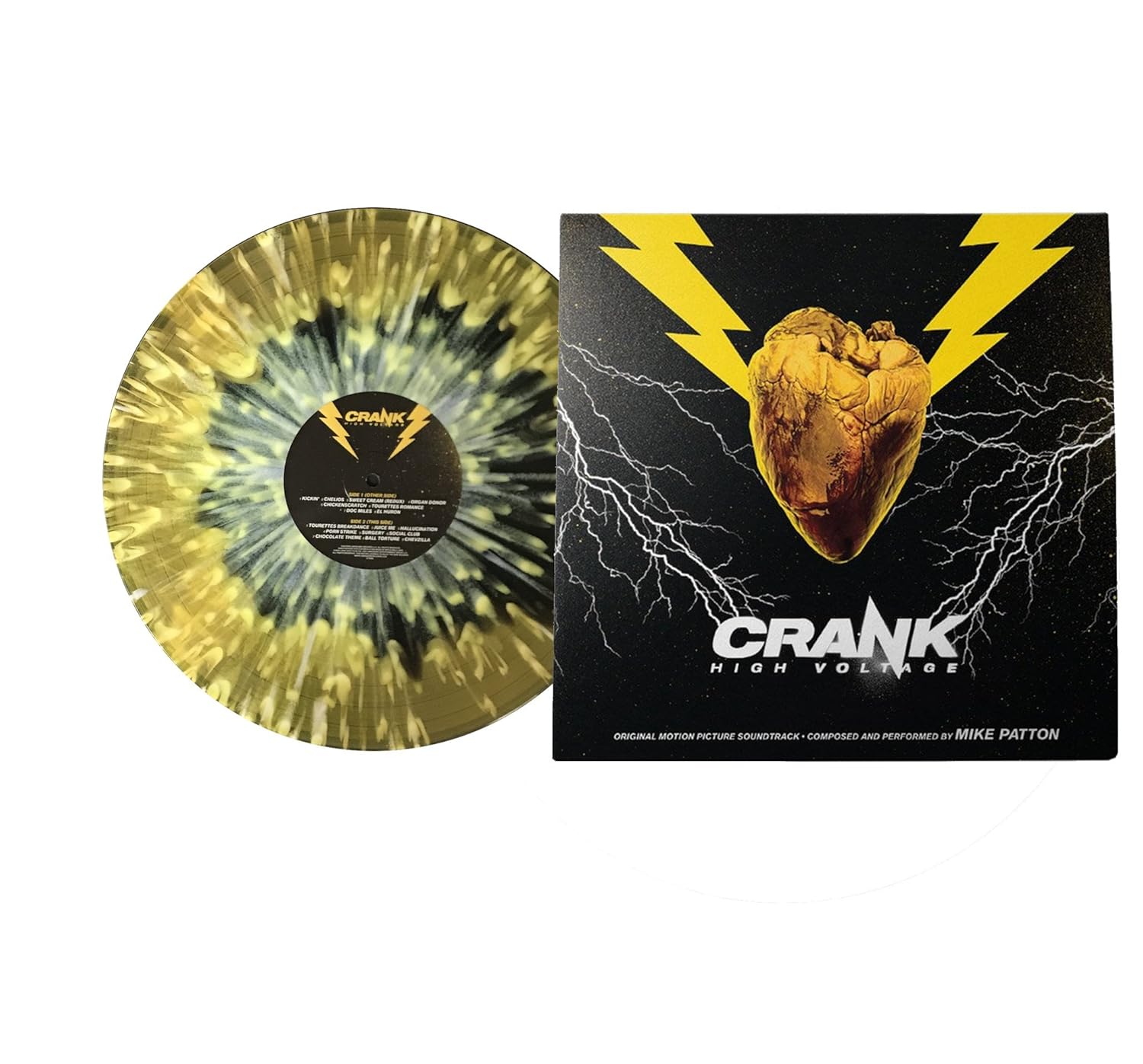 Crank High Voltage Ost By Mike Patton Black Gold White Splatter Vinyl Mike Patton Amazon Com Music