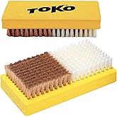 TOKO Ski Snowboard Waxing Brush 14mm Nylon and Copper Combi Brush