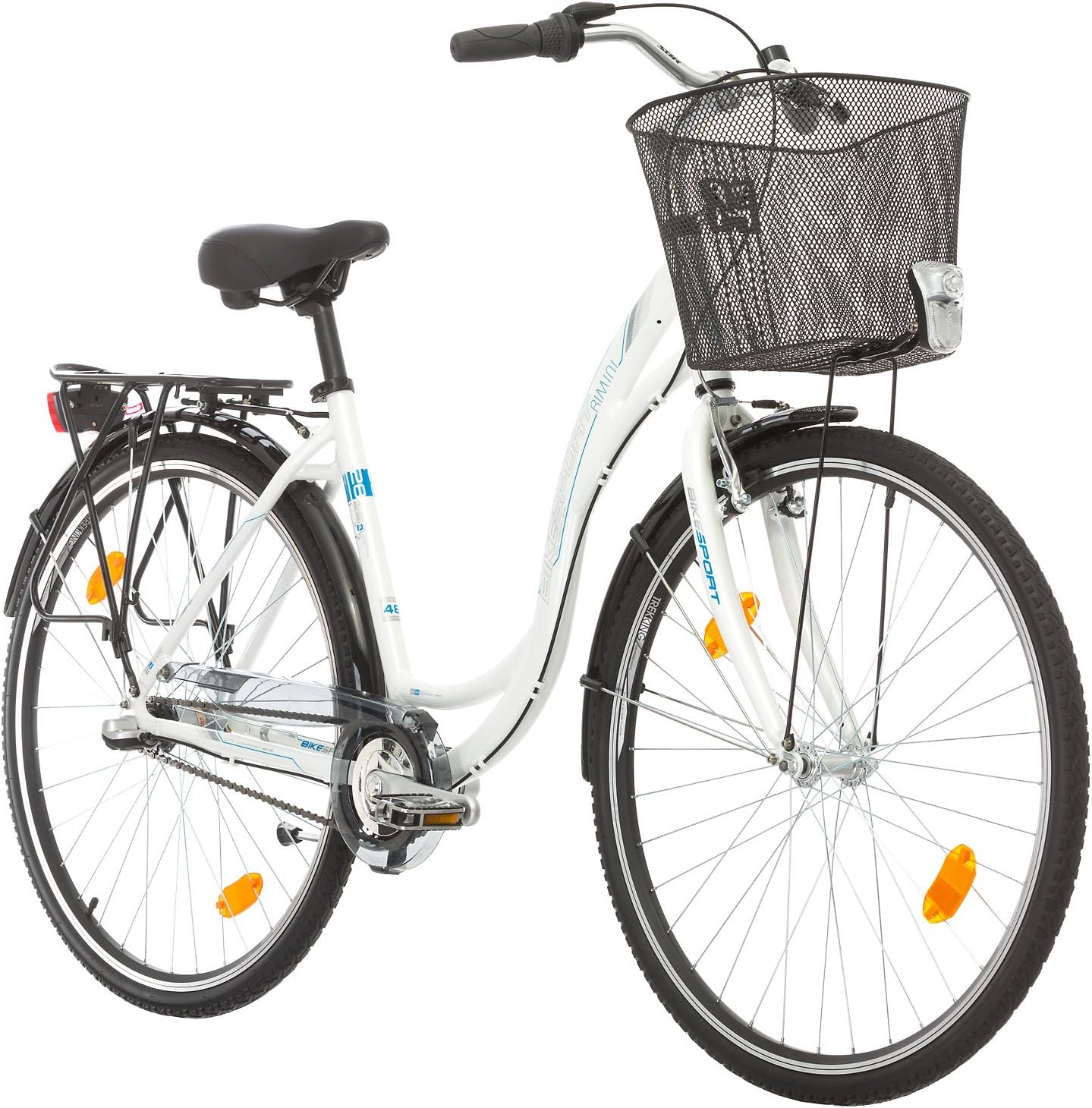 BIKESPORT RIMINI LADY (CITY-AL) 28" Wheels 480 mm frame NEXUS 3 White Pearl