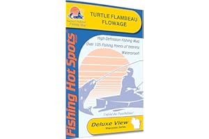 FISHING HOT SPOTS Turtle-Flambeau Flowage (Iron Co) Fishing Map