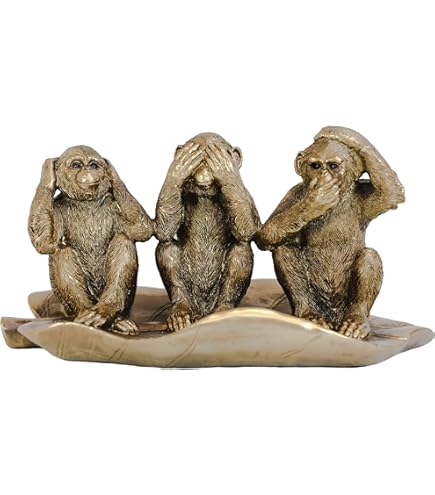 Amazon.com: Wise Monkeys See Hear Speak No Evil Ape