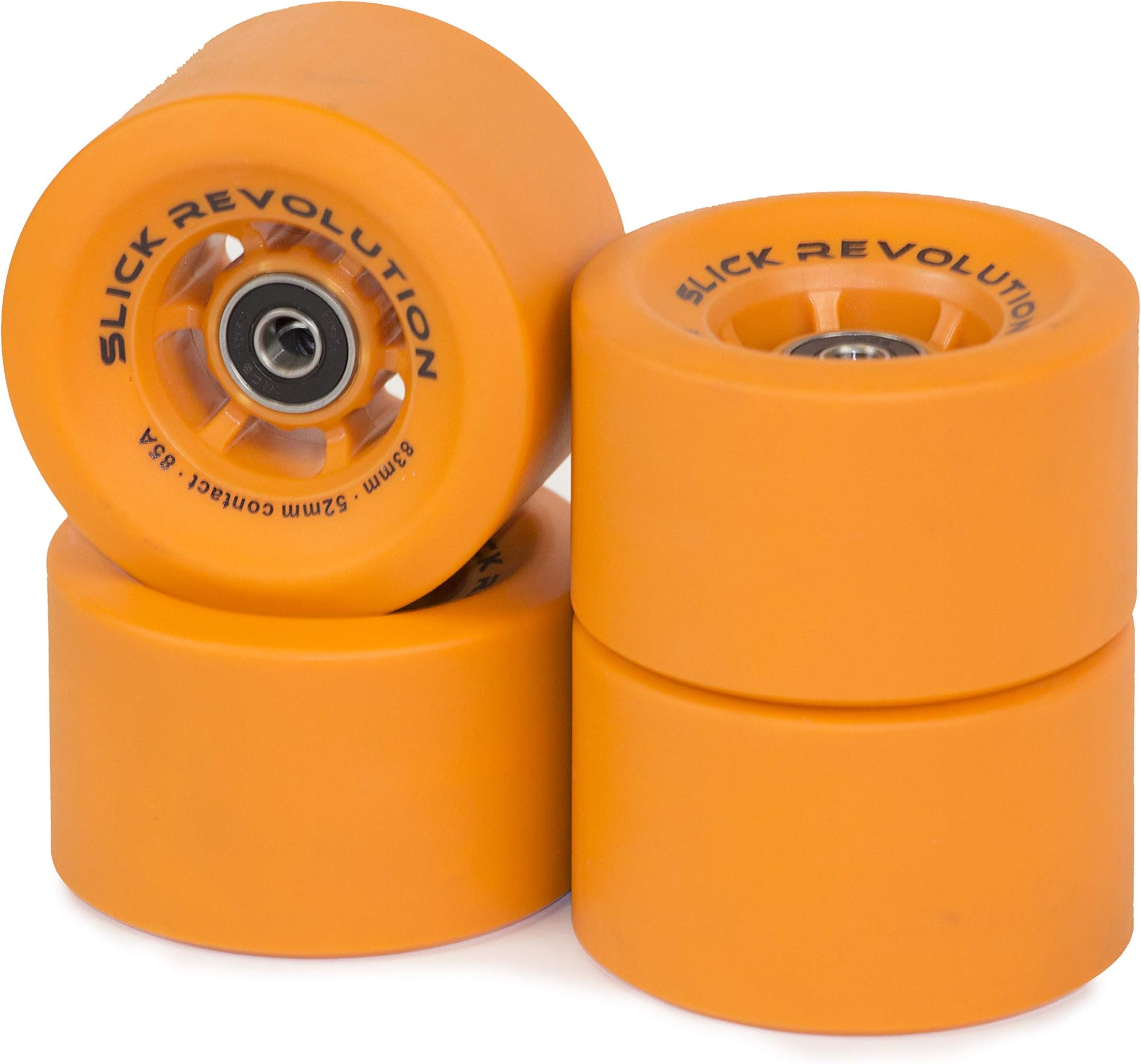 Slick Revolution Electric Skateboard Wheels | Slick 83mm | 85 and 78A Urethane Compound | Revolutionise Your Ride