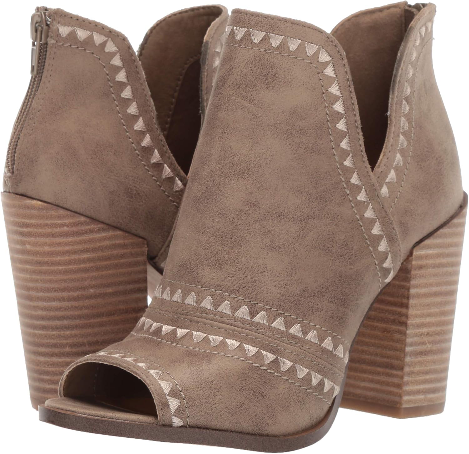 report peep toe booties