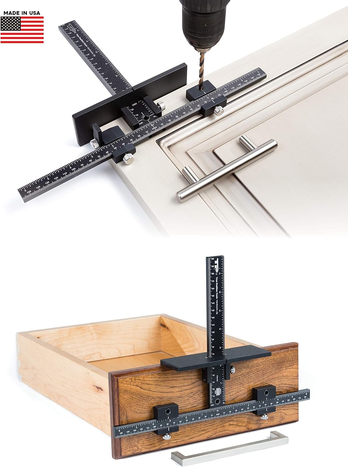 The Original Cabinet Hardware Jig Tool Drill Template Guide For