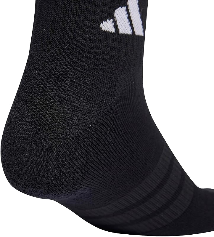Unisex Cushioned Sportswear Ankle Socks 3 Pair Pack, black/black/white, 37-40