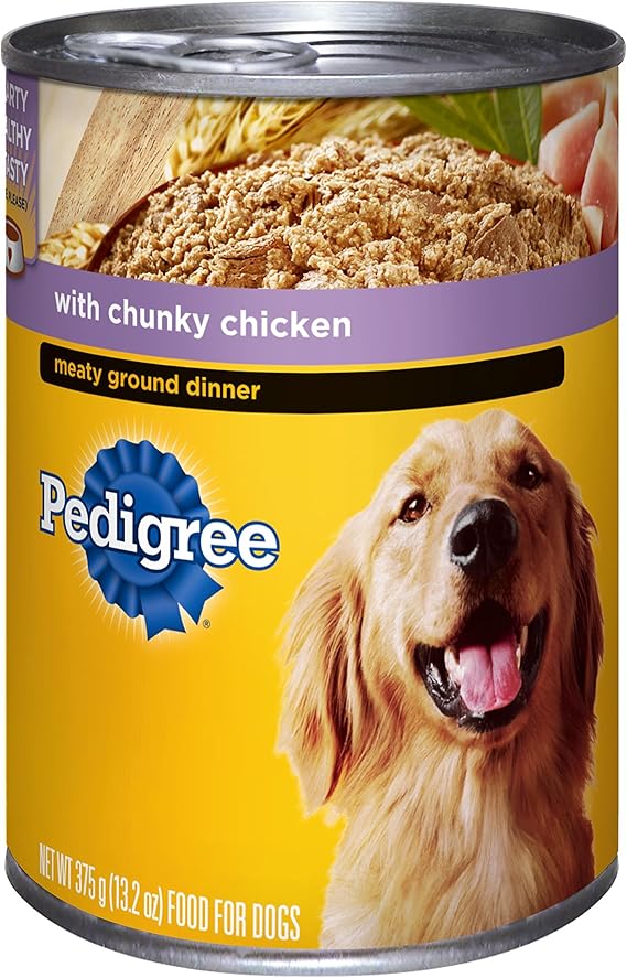 Pedigree Meaty Ground Dinner With Chunky Chicken Canned Dog Food 13.2