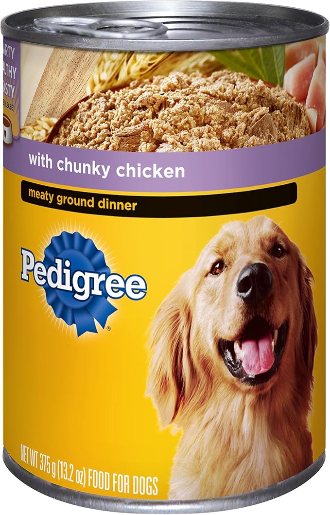 Pedigree Meaty Ground Dinner With Chunky Chicken Canned Dog Food 13.2