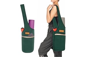 ALLEN & MATE Unisex Yoga Exercise Mat Bag with Large Size Pocket, Big Capacity Mat Tote Shoulder Carrier for Men & Women