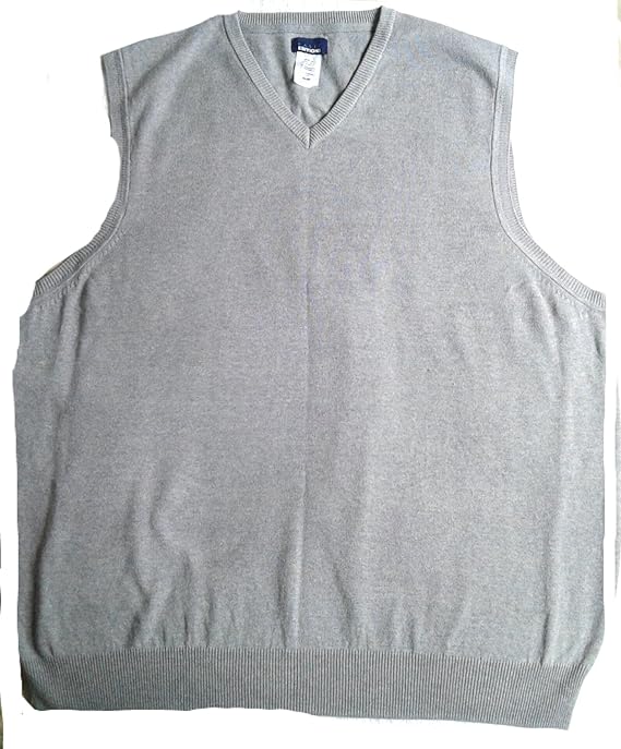 BASIC EDITIONS Mens Sweater Vest Gray 2XL at Amazon Men’s Clothing store