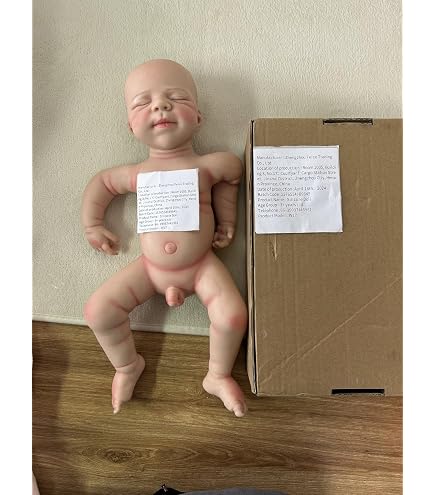 Amazon.com: DangTpor 18inch Sam Doll Reborn Solid Platinum Liquid