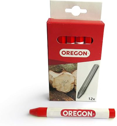 Oregon 295361 Red Multi Surface Marking Crayon - 12 Pack