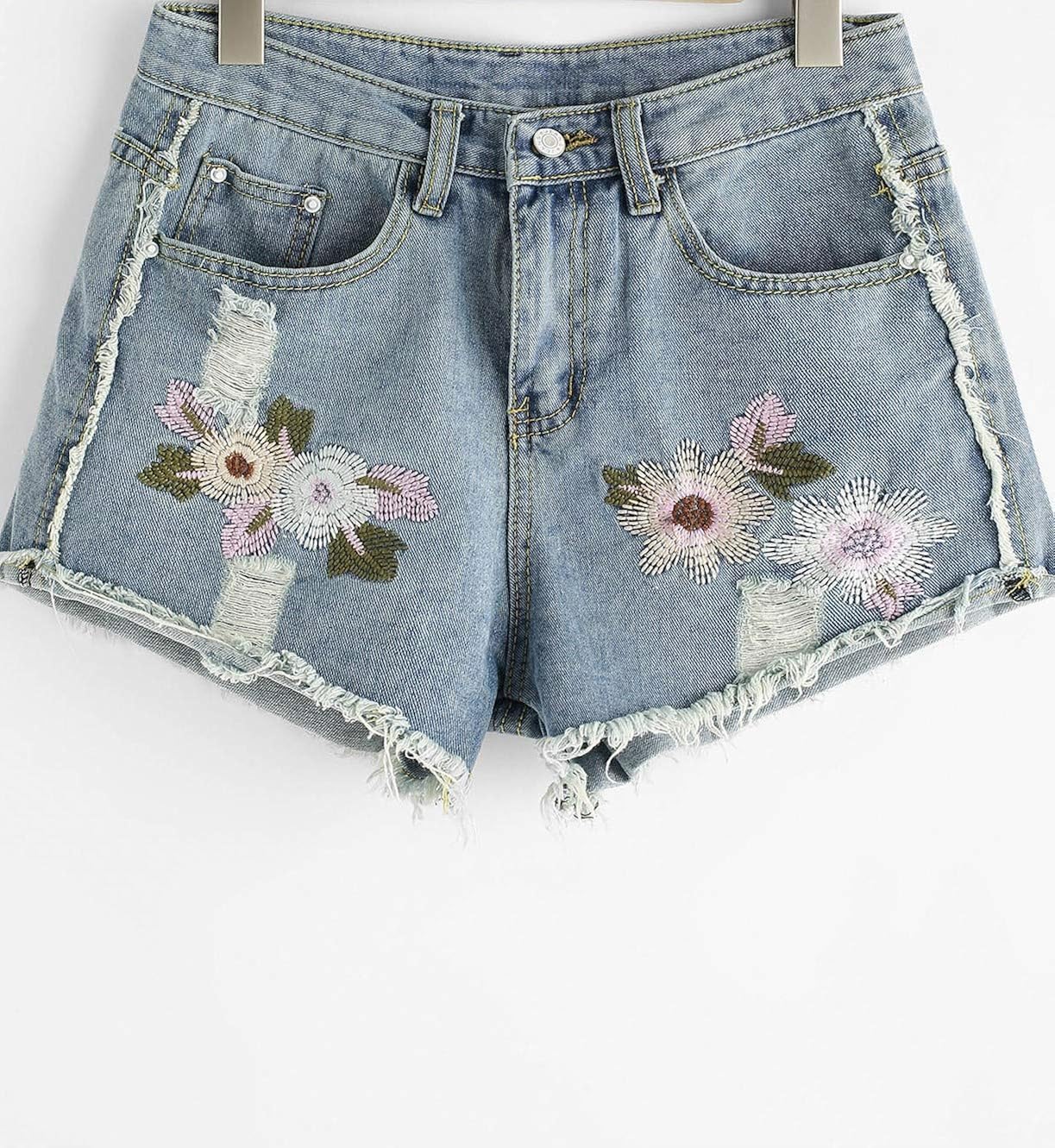 light pink high waisted shorts