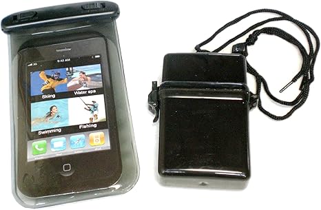 Amazon Co Jp スマホ防水ケース 小物入れ オリジナルセット Iphone5対応 海水浴 プール 便利グッズ 旅行用品 旅行小物 通販