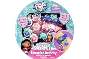 Tara Toys Gabby's Dollhouse Pop-Eeze Bracelet Activity Set Snap Bead Jewelry Kit for Kids with Charms & Carry Case DIY Craft Gift for Girls Ages 3+ Inspired by DreamWorks Gabby