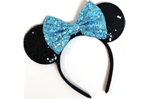 CLGIFT Cinderella-Themed Mickey Ears, Minnie Ears, and Blue Elsa Ears