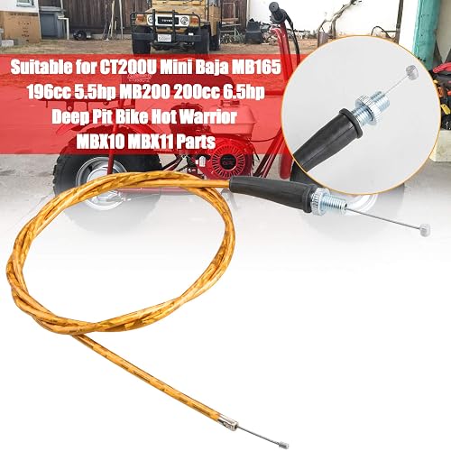 50-Inch Throttle Cable For Mini Baja, MB165/200, Pit Bikes, Heat Warrior 196cc