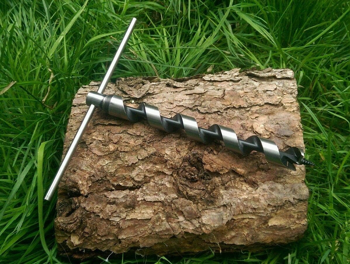 XL Scotch Eyed T Auger For Bushcraft & Survival Trapping Para-Rope Poly ...