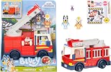 Bluey Firetruck Exclusive Bingo and Bob Bilby Figures Playset view 1