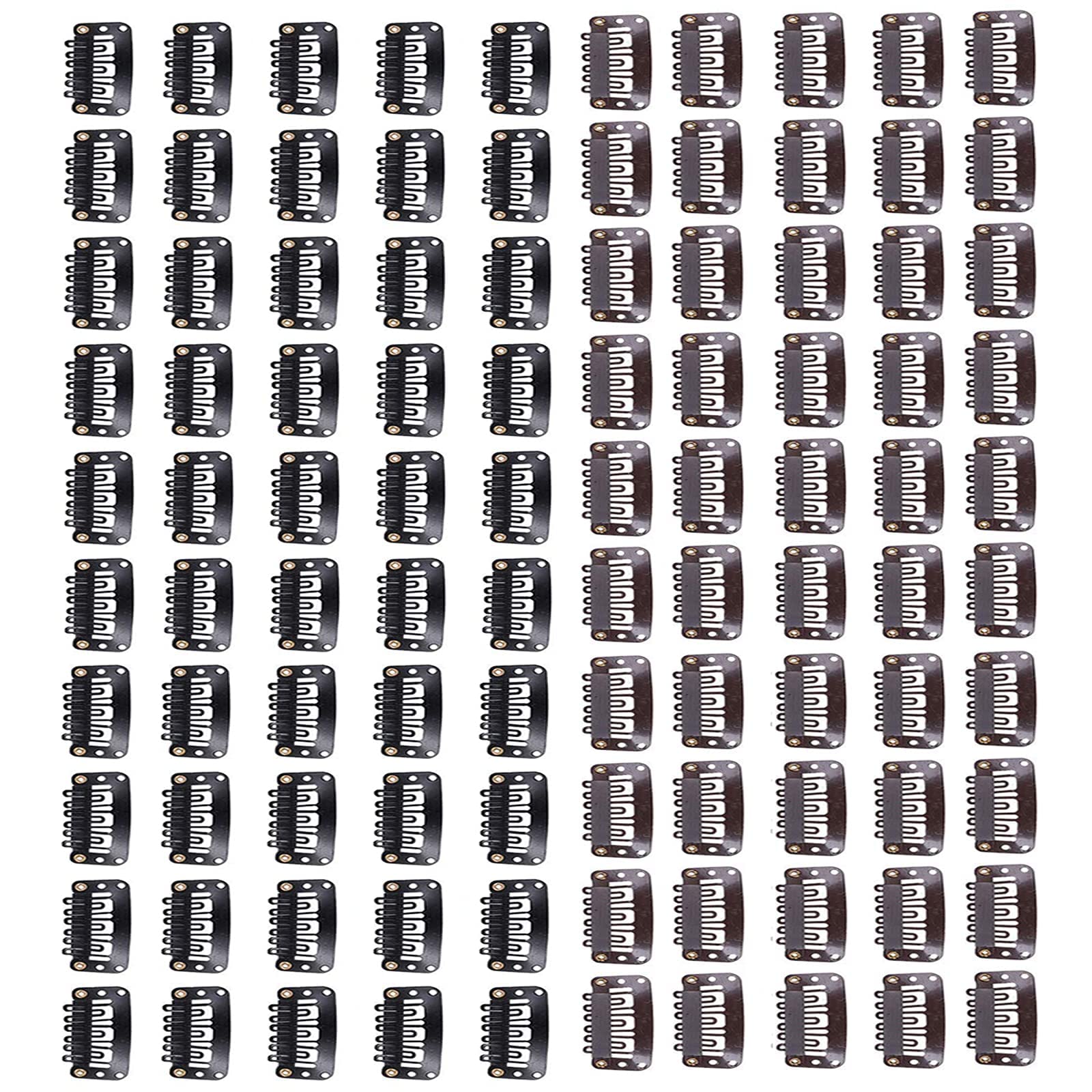 zalati Wig Clips 100pcs Snap Hair Hat Buckle Metal for Anti Slip Drop Windproof